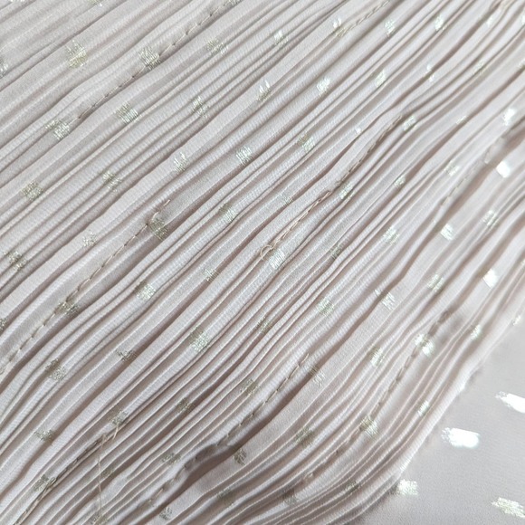 Halston Heritage One Shoulder Metallic Champagne Gold Trumpet Dress Size 8 - Picture 13 of 15